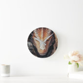 ドラゴンの視線 ラウンド壁時計 (ホーム)