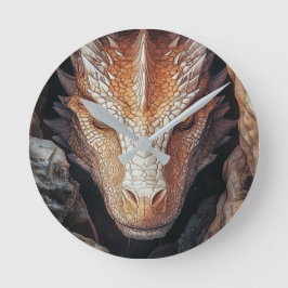 ドラゴンの視線 ラウンド壁時計