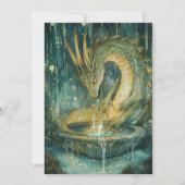 ドラゴンの誕生日パーティー 招待状 (裏面)