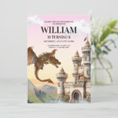 ドラゴンの誕生日招待状、ジュラシックキッズ誕生日 招待状 (スタンド正面)