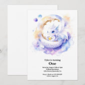 ドラゴンの誕生日 招待状 (正面/裏面)