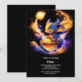 ドラゴンの誕生日 招待状 (正面/裏面)