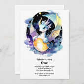 ドラゴンの誕生日 招待状 (正面/裏面)