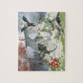 ドラゴンの赤ちゃんと妖精のファンタジー ジグソーパズル (縦)