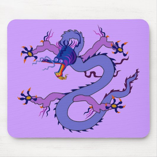 ドラゴンの運のモール マウスパッド (正面)