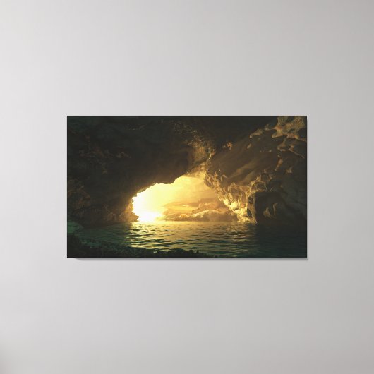 「ドラゴンの金ゴールド」キャンバスプリント キャンバスプリント (正面)