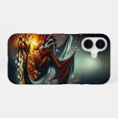 ドラゴンの金守りデザイン iPhone 16ケース (裏面横)