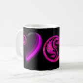 ドラゴンの陰陽 コーヒーマグカップ (正面左)