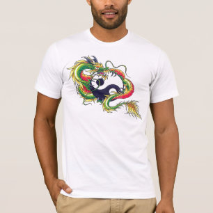 ドラゴンの陰陽 Tシャツ