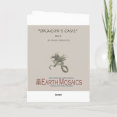 ドラゴンの隠れ家のバースデー・カード カード (裏面)