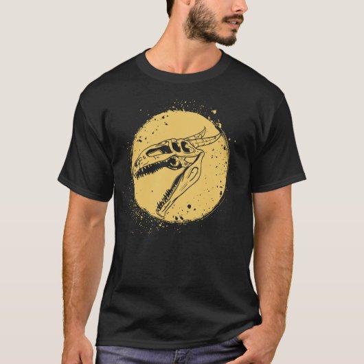 ドラゴンの頭蓋骨 Tシャツ (正面)