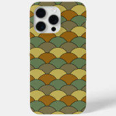 ドラゴンの鱗、扇、波、青海波、カモフラージュ Case-Mate iPhoneケース (裏面)