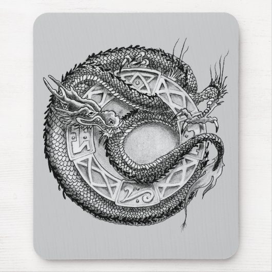 ドラゴンのOrnamental マウスパッド (正面)