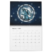 ドラゴンのZodiacsignsのカレンダー カレンダー (2月 2027)