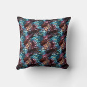 ドラゴンはかりで測アクアブルークリムゾンブラウン クッション (裏面)