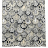 ドラゴンはかりで測モノ シャワーカーテン (正面)