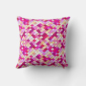 "ドラゴンはかりで測" – マゼンタ、ピンク、金ゴールド クッション (裏面)