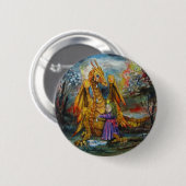 ドラゴンは標準的なボタンを引き裂きます 缶バッジ (正面&裏面)