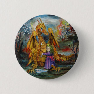 ドラゴンは標準的なボタンを引き裂きます 缶バッジ