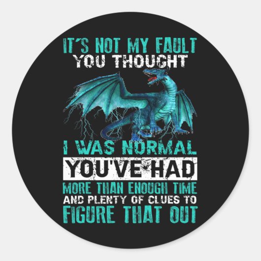 ドラゴンは私の責任ではない私考えは普通だった2 ラウンドシール (正面)