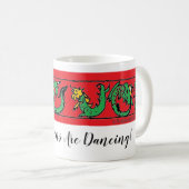 ドラゴンは踊っています! コーヒーマグカップ (正面右)
