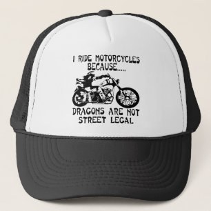 ドラゴンは通りではないのでバイクに乗る キャップ