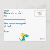 ドラゴンは郵便はがき感謝していしています(個人化して下さい) ポストカード (裏面)