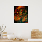 ドラゴンをコンジュア ポスター (キッチン)