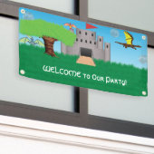 ドラゴンをテーマにしたパーティー 横断幕 (ビルの外側)