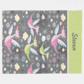 ドラゴンをテーマにしたフリースブランケット フリースブランケット (正面(横))