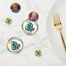 ドラゴンをテーマにした少年の誕生日パーティー コンフェッティ