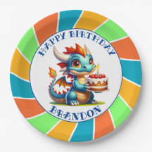 ドラゴンをテーマにした少年の誕生日パーティー