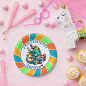 ドラゴンをテーマにした少年の誕生日パーティー ペーパープレート (パーティー)