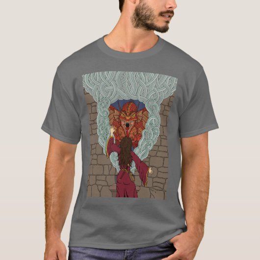 ドラゴンを召喚する Tシャツ (正面)