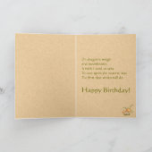 ドラゴンを夢を見ること カード (内部)