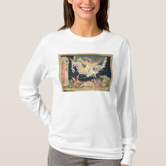 ドラゴンを戦うセントマイケルおよび彼の天使 Tシャツ (正面)