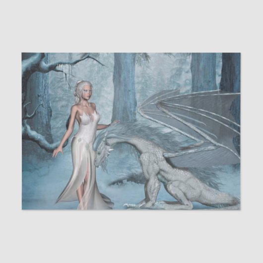 ドラゴンを持つWondefulの妖精 薄葉紙 (正面)