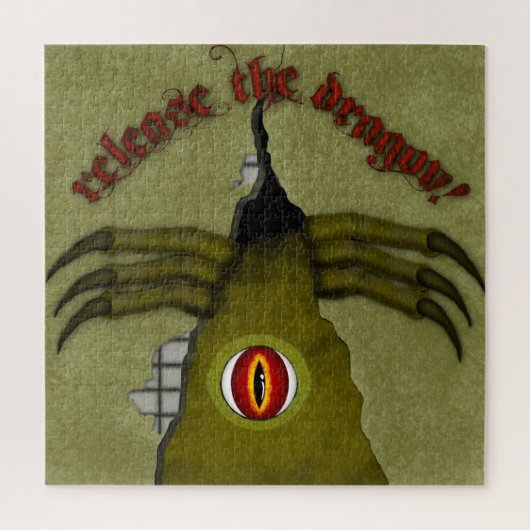 ドラゴンを放せ!デジタルアート ジグソーパズル (縦)