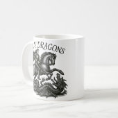 ドラゴンを殺す コーヒーマグカップ (正面左)