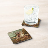 ドラゴンを殺害するセントジョージ(パネルの油) コースター (右側)