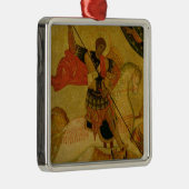 ドラゴンを殺害するセントジョージ メタルオーナメント (右)