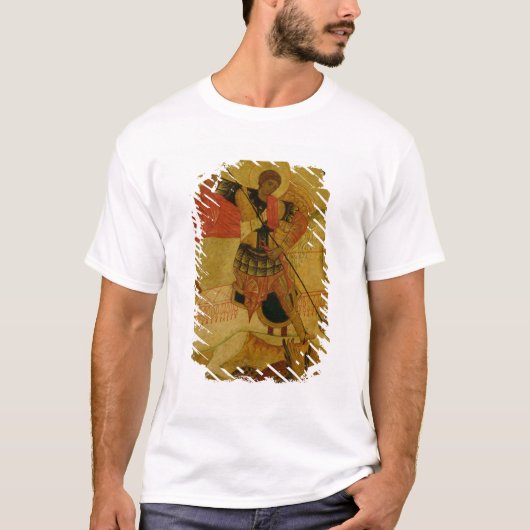 ドラゴンを殺害するセントジョージ Tシャツ (正面)