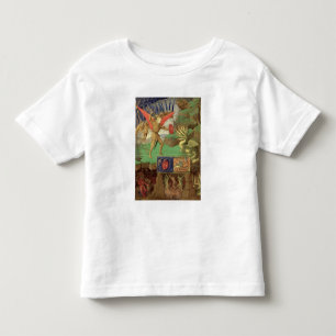ドラゴンを殺害するセントマイケル トドラーTシャツ