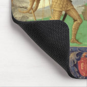 ドラゴンを殺害するセントマイケル マウスパッド (コーナー)