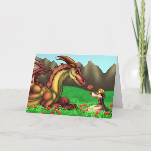 ドラゴンを称える カード (正面)