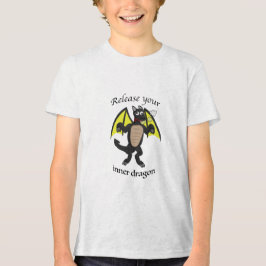 ドラゴンを解き放て（お茶目に） トライブレンドＴシャツ