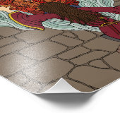 ドラゴンを誘惑する フォトプリント            (角)