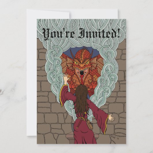 ドラゴンを誘惑する 招待状 (正面)