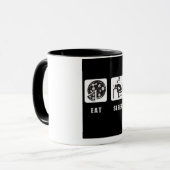 ドラゴンを食べて下さい、眠らせて下さい、殺害して下さい マグカップ (正面左)