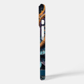 ドラゴンアイモダン抽象芸術幾何学的フラクタル名 Case-Mate iPhoneケース (裏面 / 左)